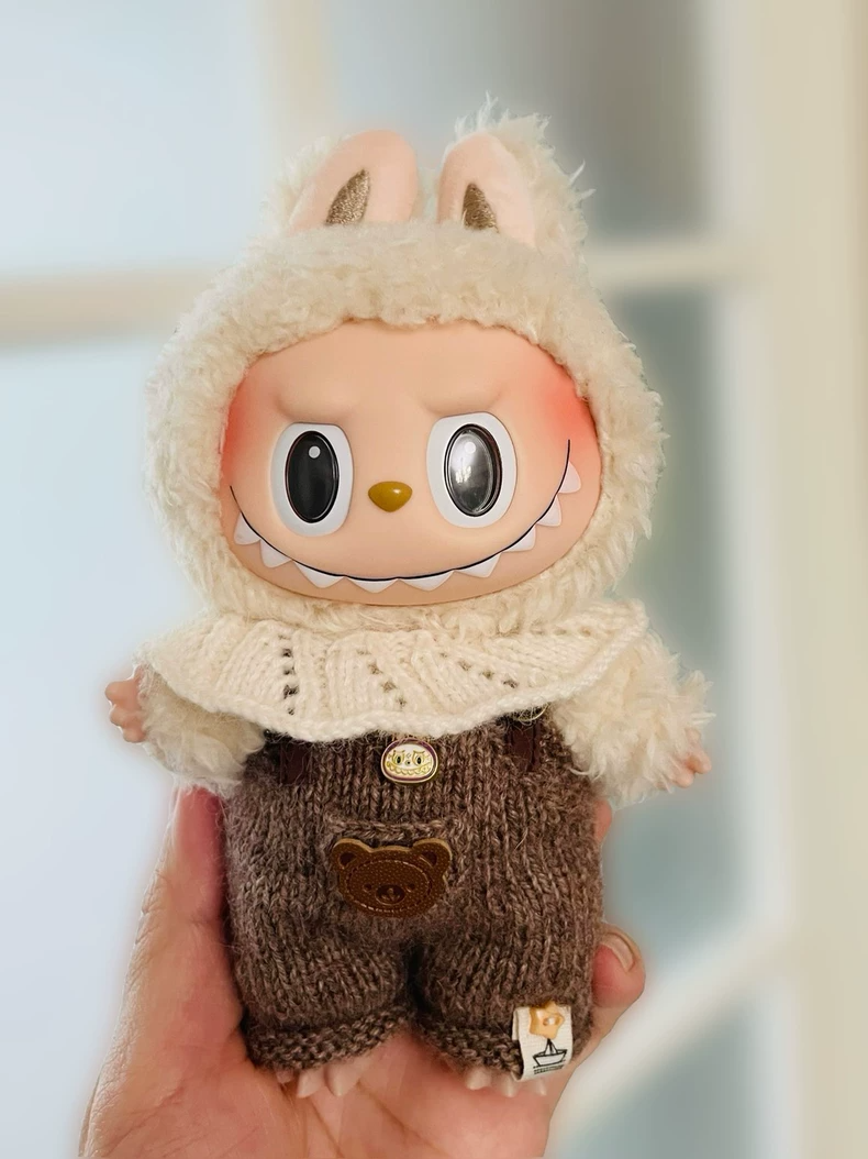 Adorable Labubu Knitted Outfit: Soft, Stylish Doll Clothes with Pastel Colors & Premium Details - Image 8