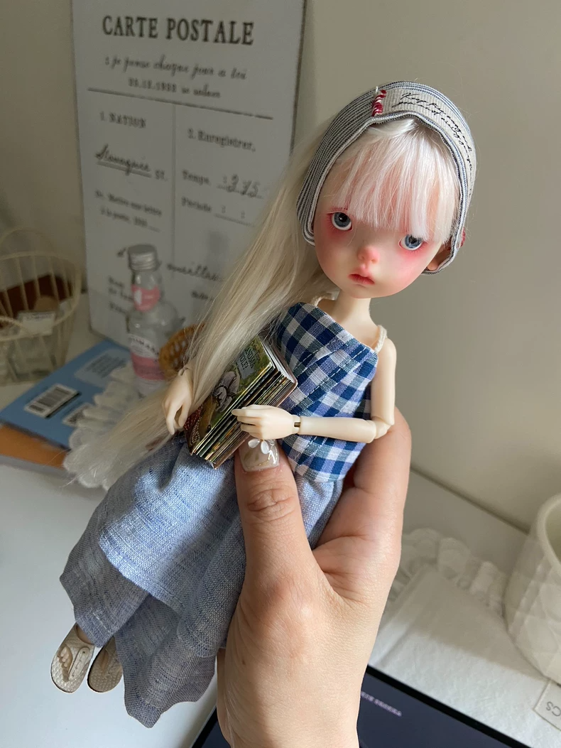 Charming Blythe Doll Plaid Dress & Headband Set - Premium Collector Outfit - Image 5