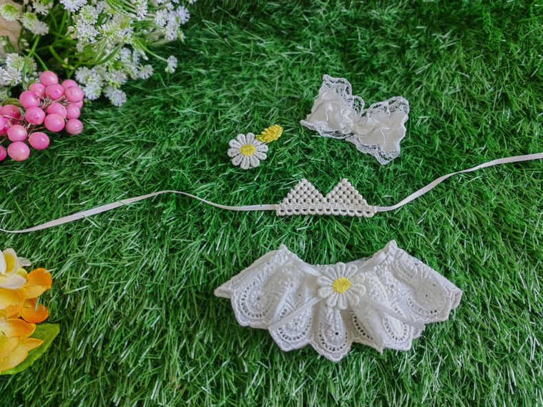 Charming Labubu Summer Lace Dress Outfit with Floral Accessories – Perfect for Collectors - Image 7