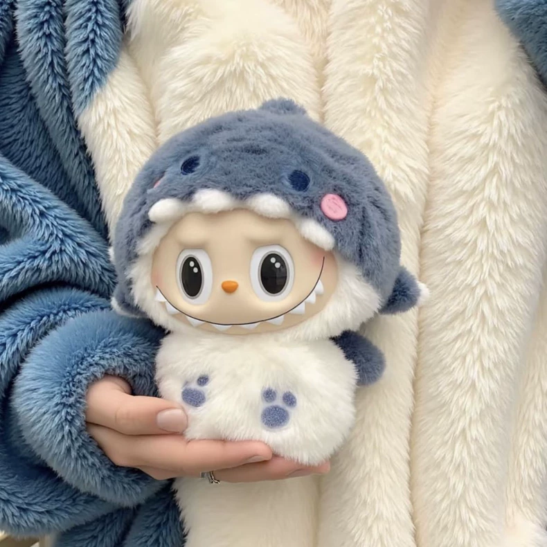 Adorable LABUBU Shark Outfit: Soft Plush, Vibrant Colors, Detachable Accessories – Perfect for Play & Collectors! - Image 1