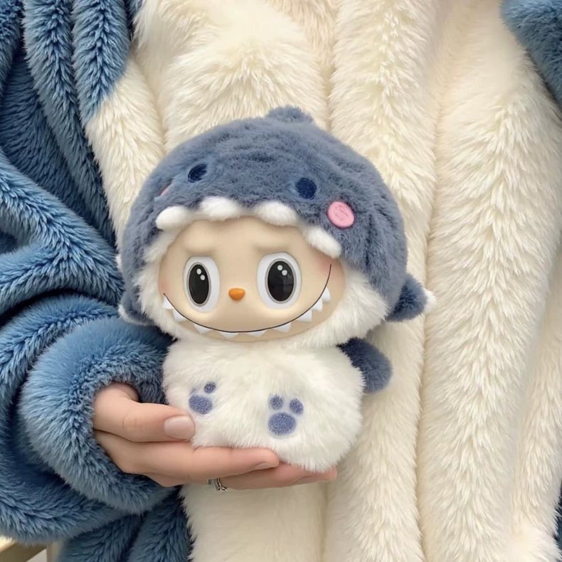 Adorable LABUBU Shark Outfit: Soft Plush, Vibrant Colors, Detachable Accessories – Perfect for Play & Collectors! - Image 2