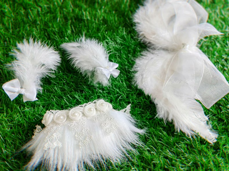 Enchanted Angelic LABUBU Outfit: Soft Plush Wings, Pastel Hues & Magical Fairy Tale Design - Image 8