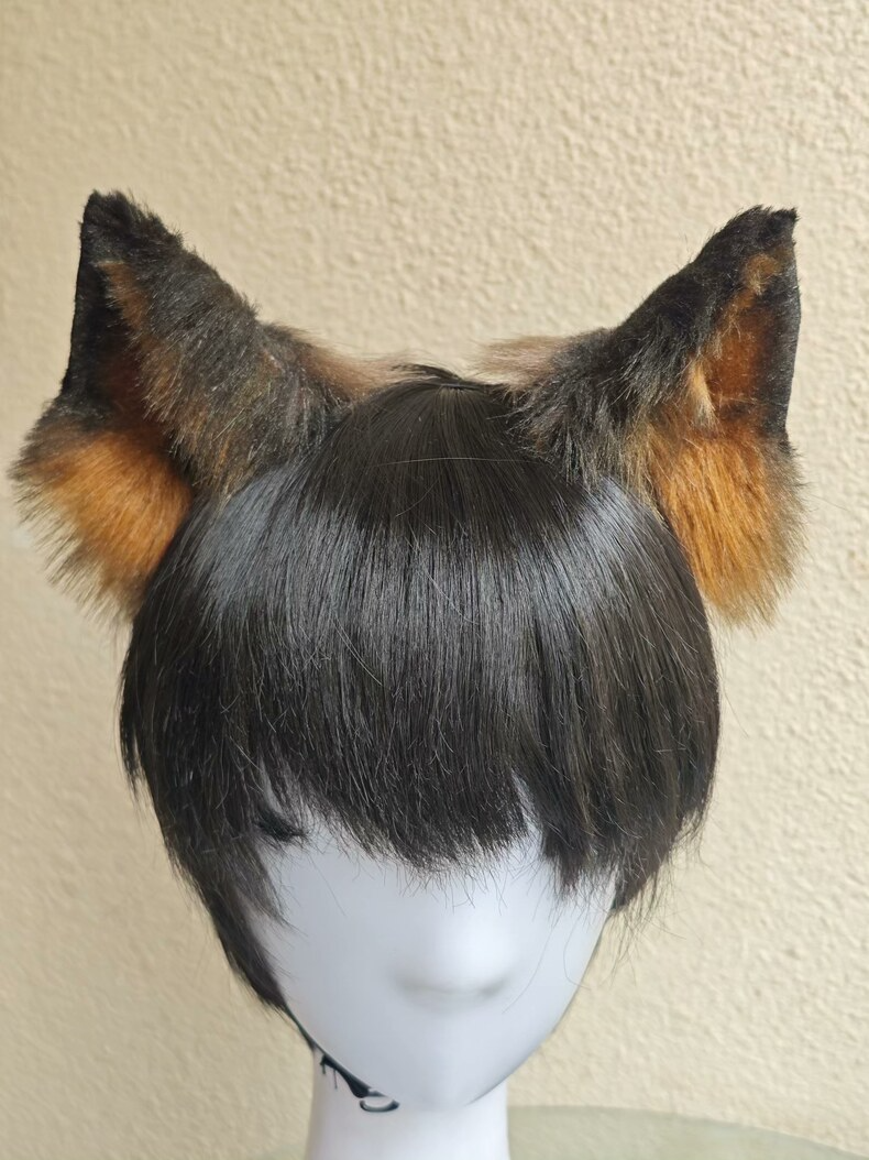 Premium German Shepherd Faux Fur Ears for Cosplay - Image 3