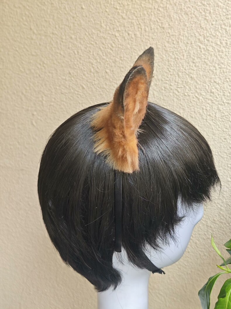 Handmade Abyssinian Cat Ears - Realistic Faux Fur - Image 4