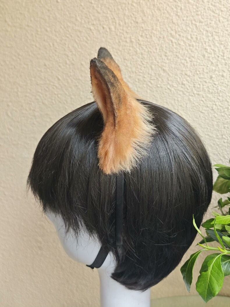 Handmade Abyssinian Cat Ears - Realistic Faux Fur - Image 6