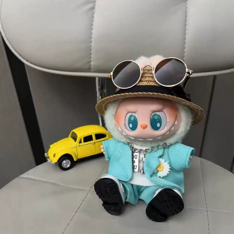 Stylish Blue Labubu Doll Outfit – 7-Piece GD-Inspired Set for Collectors & Play - Image 2