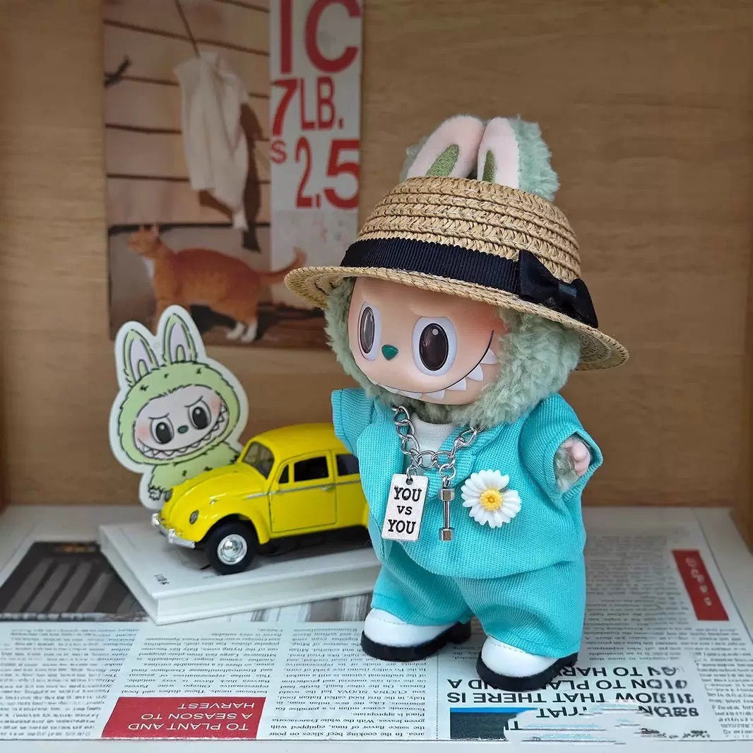 Stylish Blue Labubu Doll Outfit – 7-Piece GD-Inspired Set for Collectors & Play - Image 3