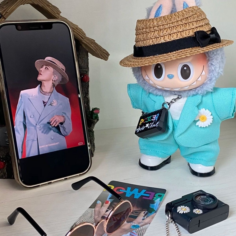 Stylish Blue Labubu Doll Outfit – 7-Piece GD-Inspired Set for Collectors & Play - Image 5