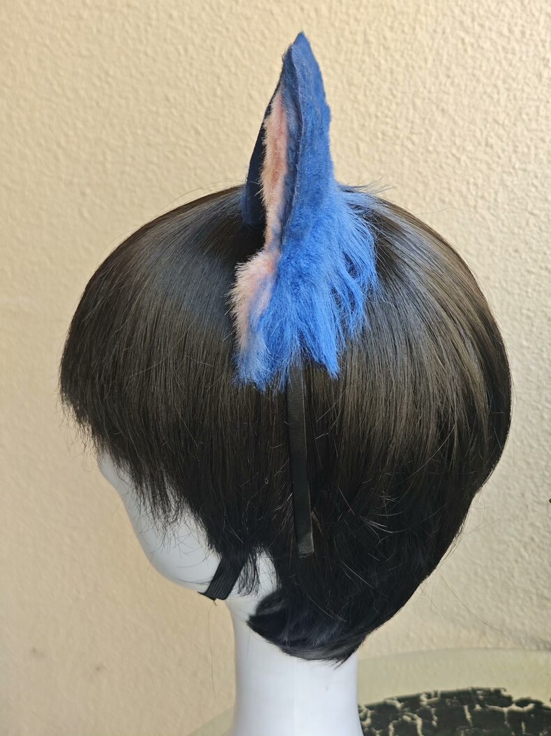 Handmade Tom & Jerry Cat Ears – Plush Faux Fur Hair Clip - Image 6