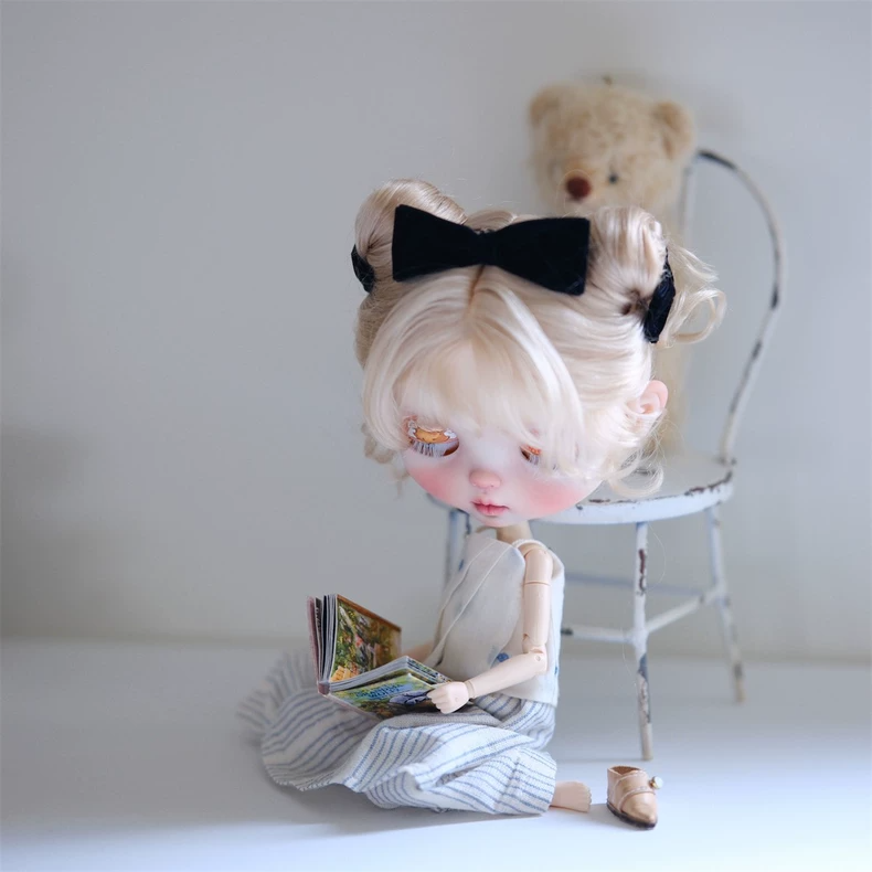 Chic Floral Blythe Doll Outfit: Sleeveless Top & Capri Pants Set for OB22 OB24 Azon - Image 2