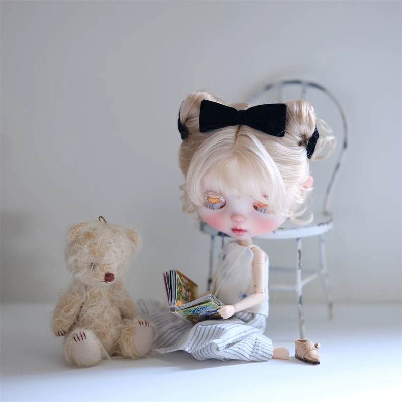 Chic Floral Blythe Doll Outfit: Sleeveless Top & Capri Pants Set for OB22 OB24 Azon - Image 7