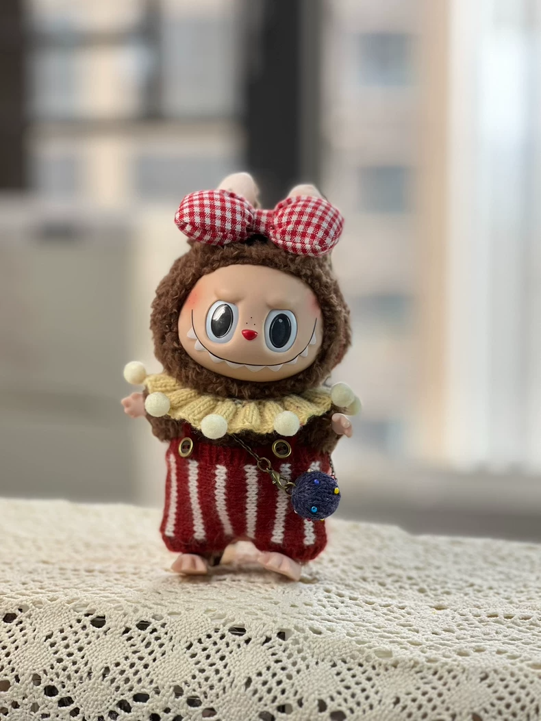 Whimsical Labubu Circus Outfit – Cozy Wool Set with Vibrant Accessories for Creative Play - Image 6