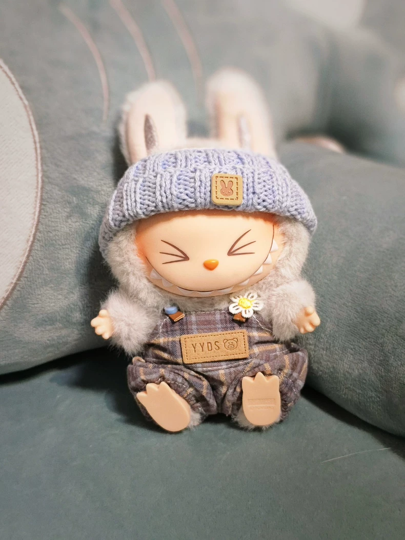 Customizable Labubu Doll Outfits: Sea Salt Coconut Style, Soft Plush & Adjustable Hats for Creative Play - Image 2