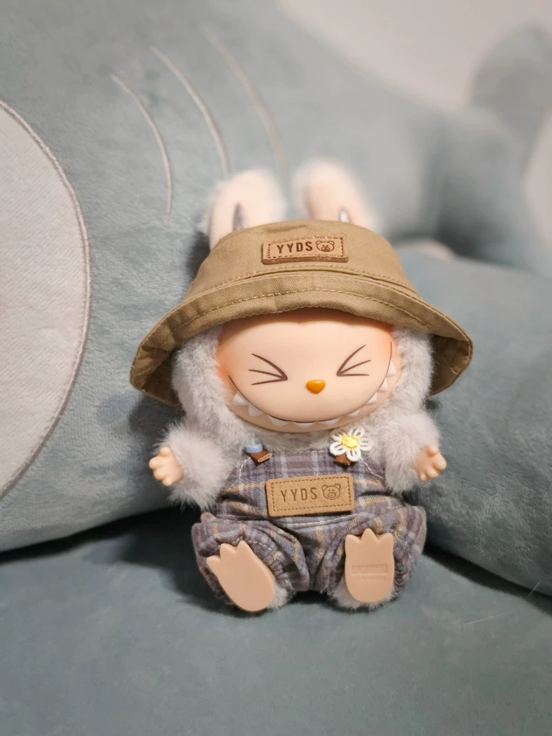 Customizable Labubu Doll Outfits: Sea Salt Coconut Style, Soft Plush & Adjustable Hats for Creative Play - Image 4
