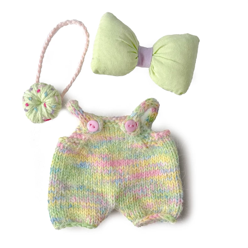 Handmade LABUBU Doll Knitwear – Charming Dresses & Overalls for Collectors - Image 3