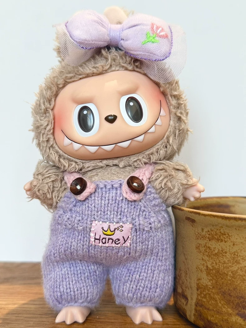 Handmade LABUBU Doll Knitwear – Charming Dresses & Overalls for Collectors - Image 6
