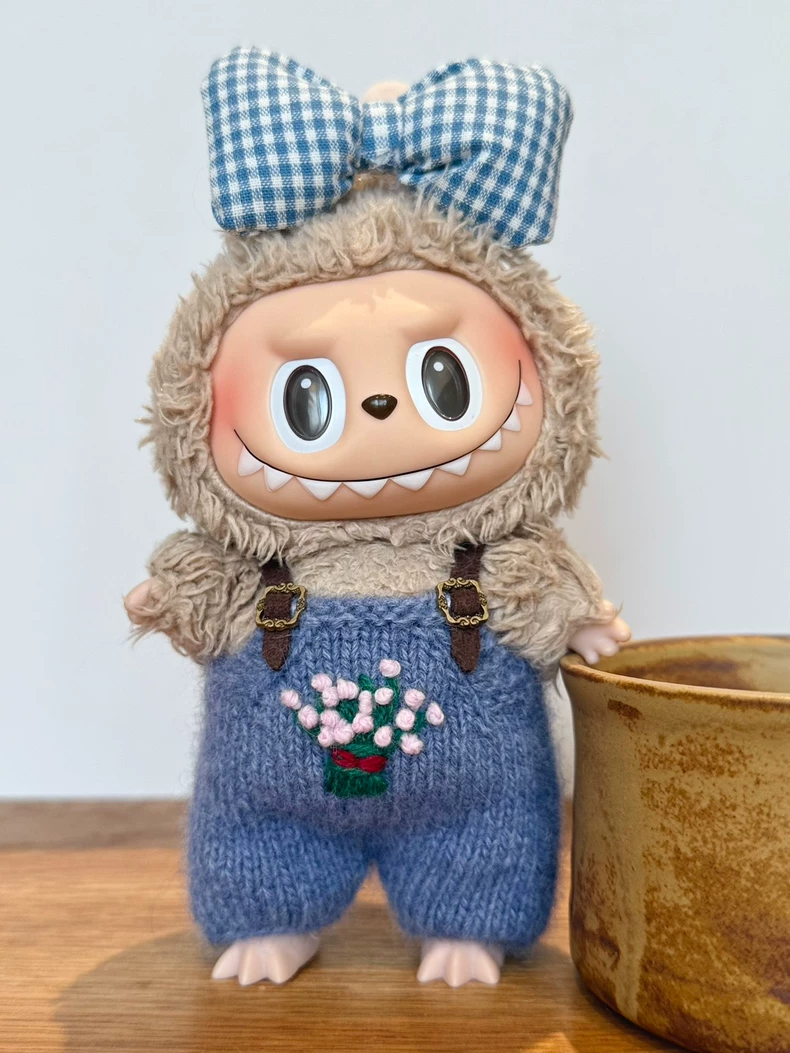 Handmade LABUBU Doll Knitwear – Charming Dresses & Overalls for Collectors - Image 7