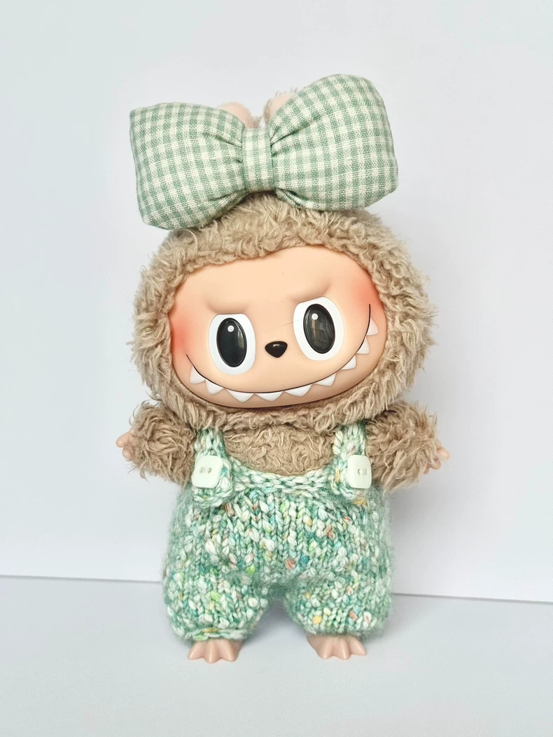 Handmade LABUBU Doll Knitwear – Charming Dresses & Overalls for Collectors - Image 8