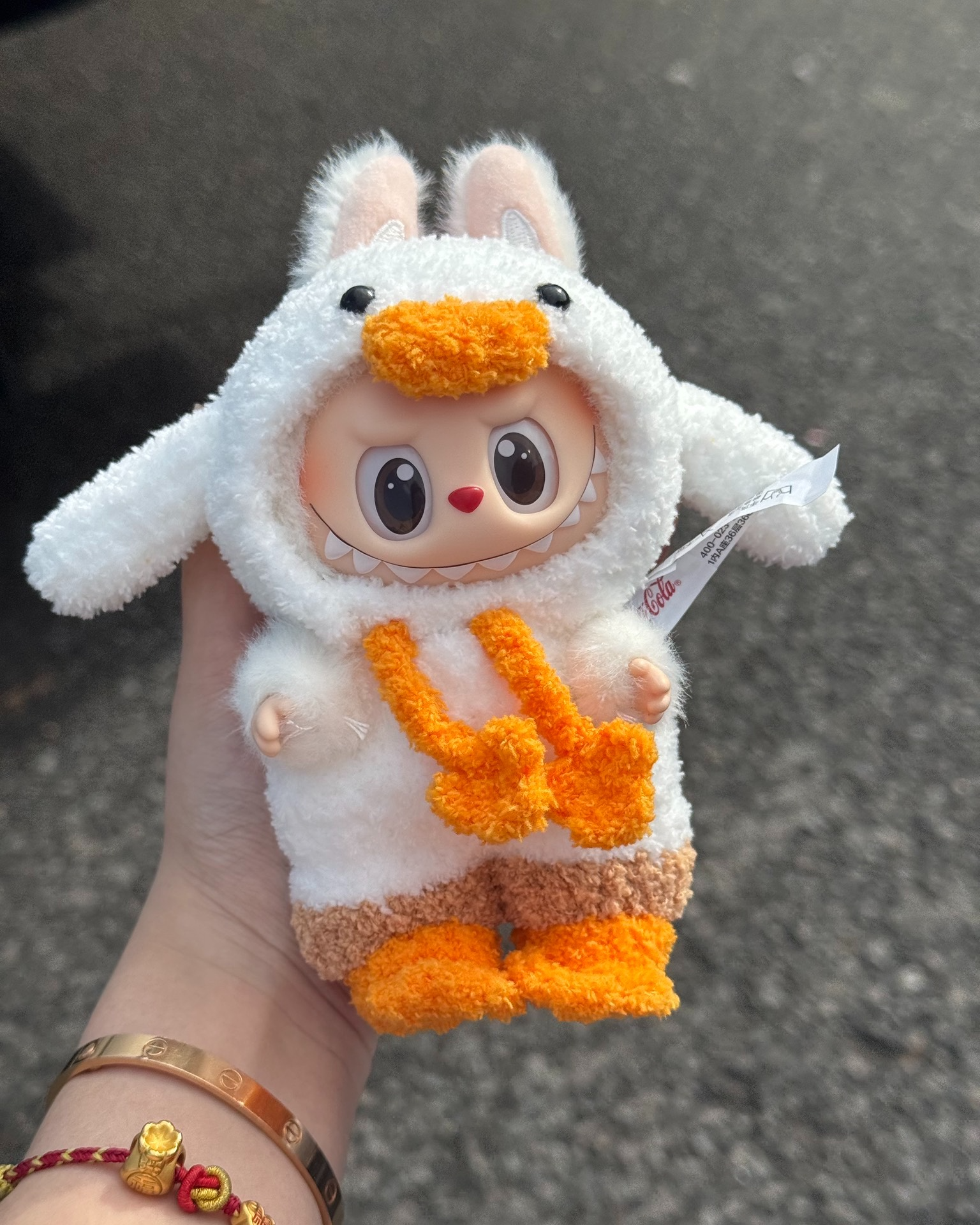 Whimsical Labubu Duck Outfit Plush Doll – Soft, Vibrant, Collectible Fairy Tale Charm - Image 3