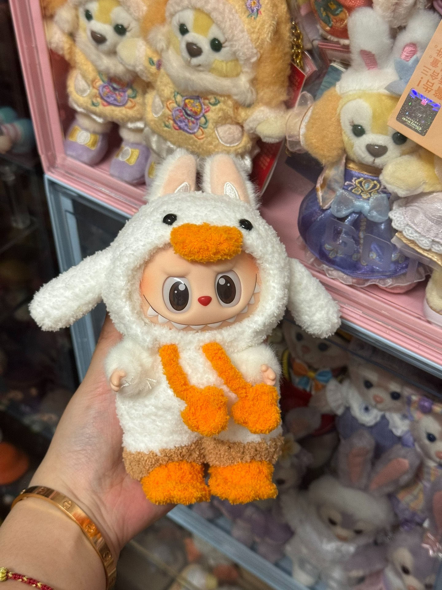 Whimsical Labubu Duck Outfit Plush Doll – Soft, Vibrant, Collectible Fairy Tale Charm - Image 5