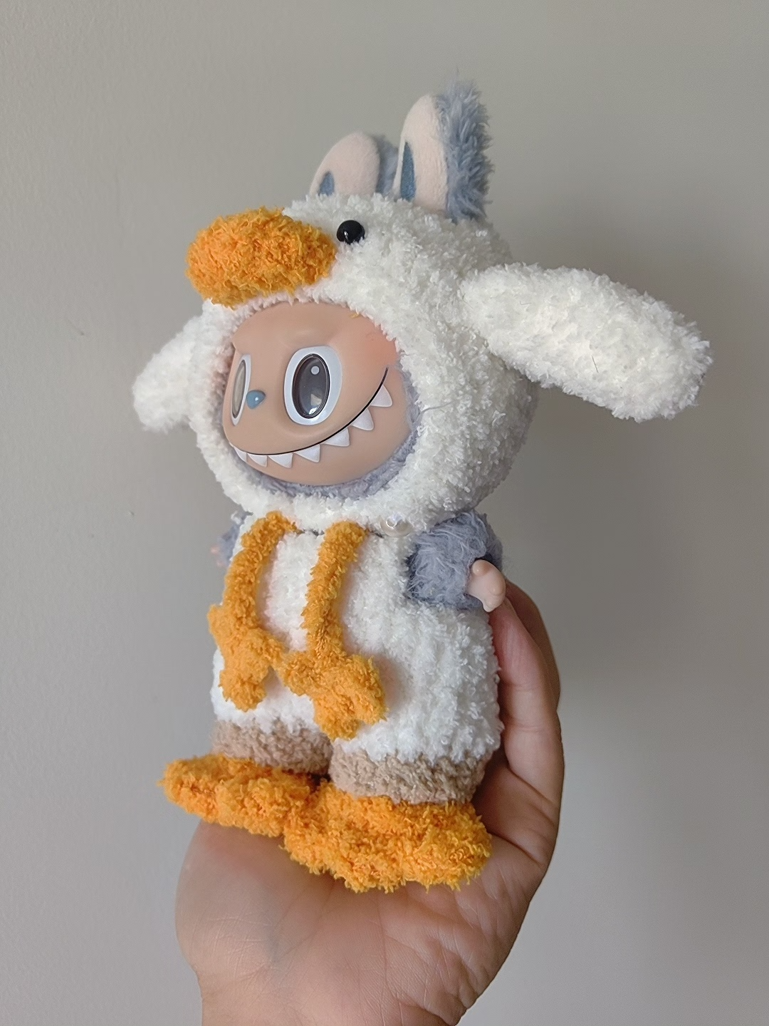 Labubu Duck-Themed Plush Outfit: Hat, Pants & Shoes for Playful Doll Style - Image 2