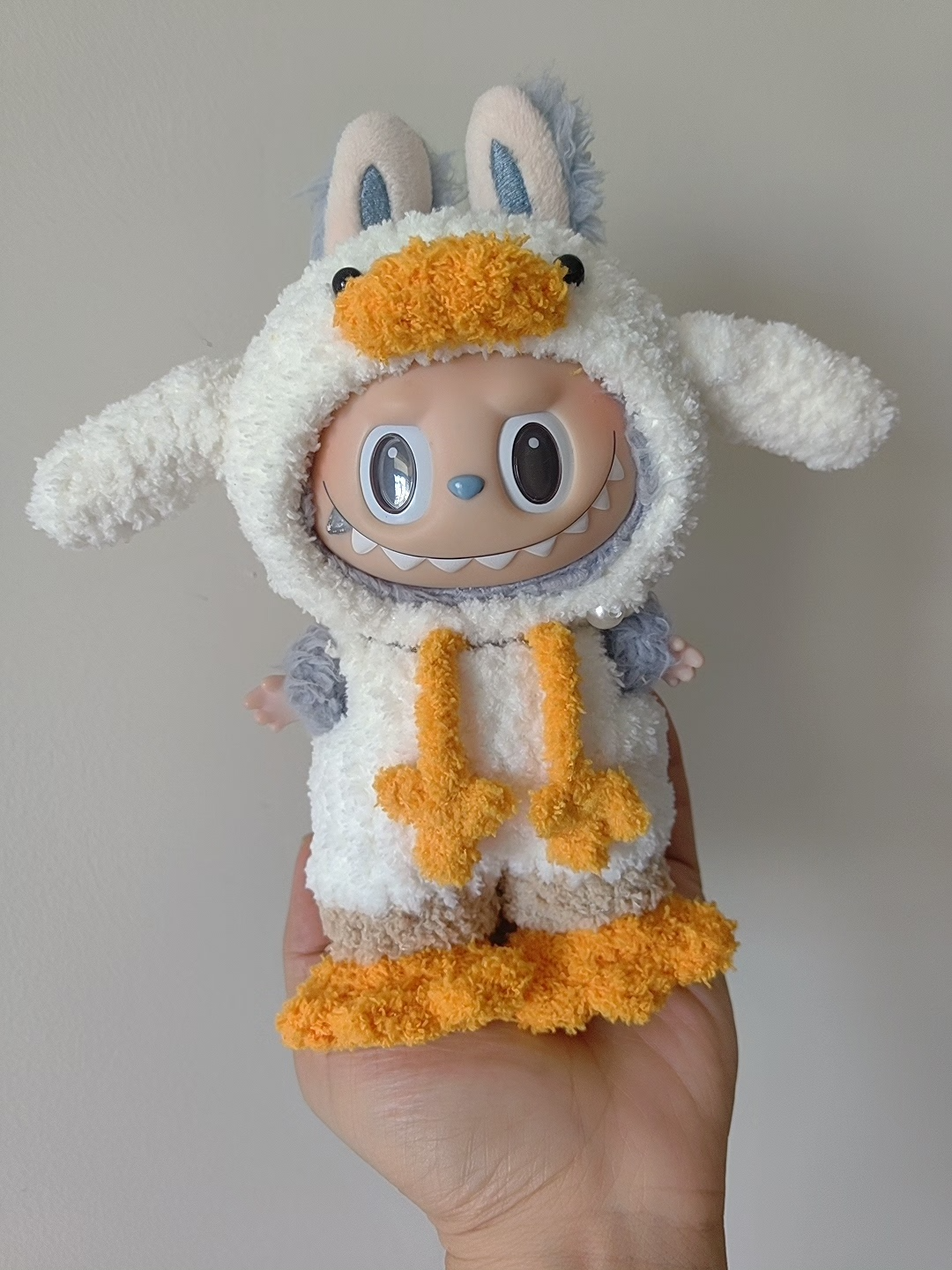 Labubu Duck-Themed Plush Outfit: Hat, Pants & Shoes for Playful Doll Style - Image 8