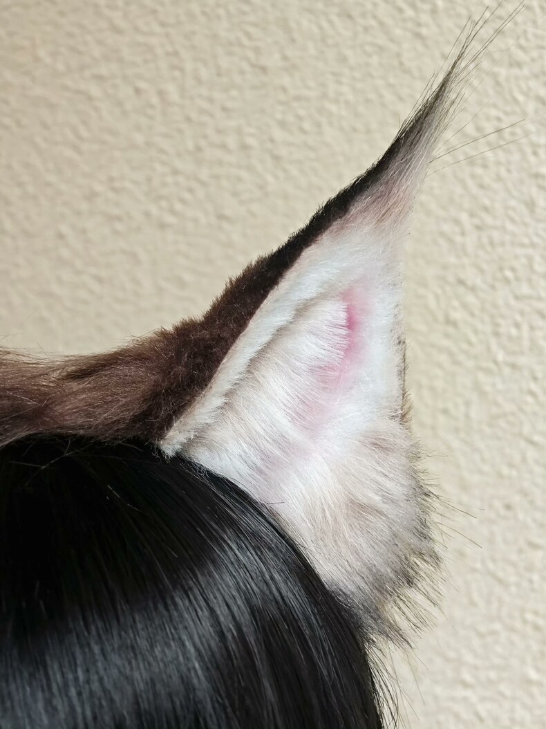 Realistic Cat Ears Headband – Soft Faux Fur Cosplay - Image 2