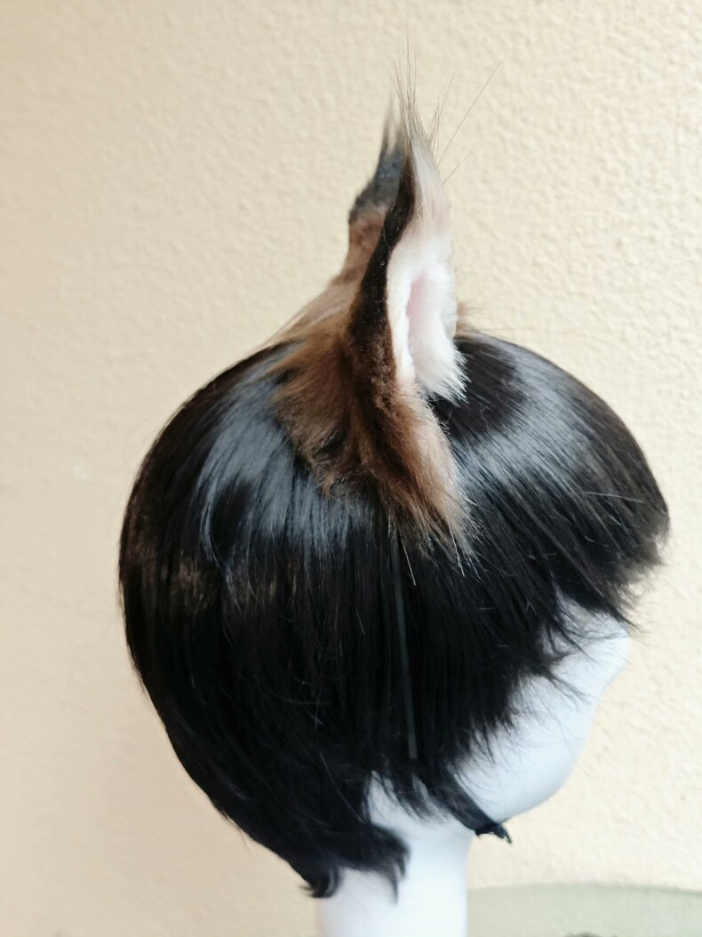 Realistic Cat Ears Headband – Soft Faux Fur Cosplay - Image 3