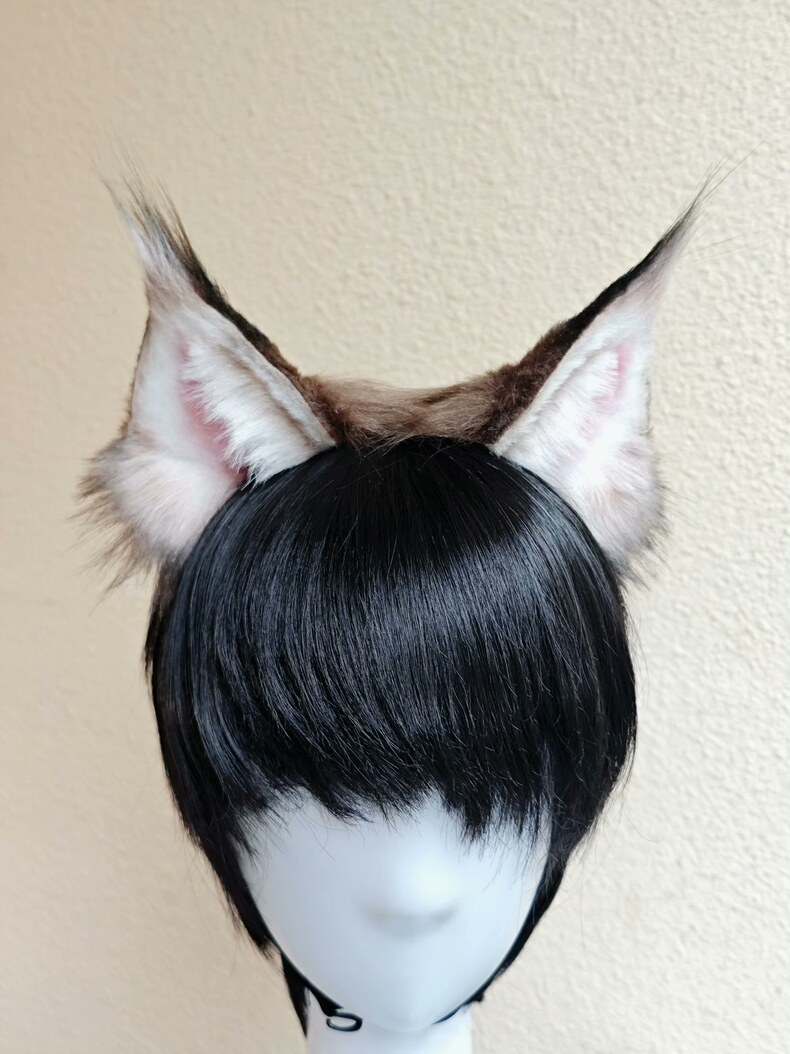 Realistic Cat Ears Headband – Soft Faux Fur Cosplay - Image 4