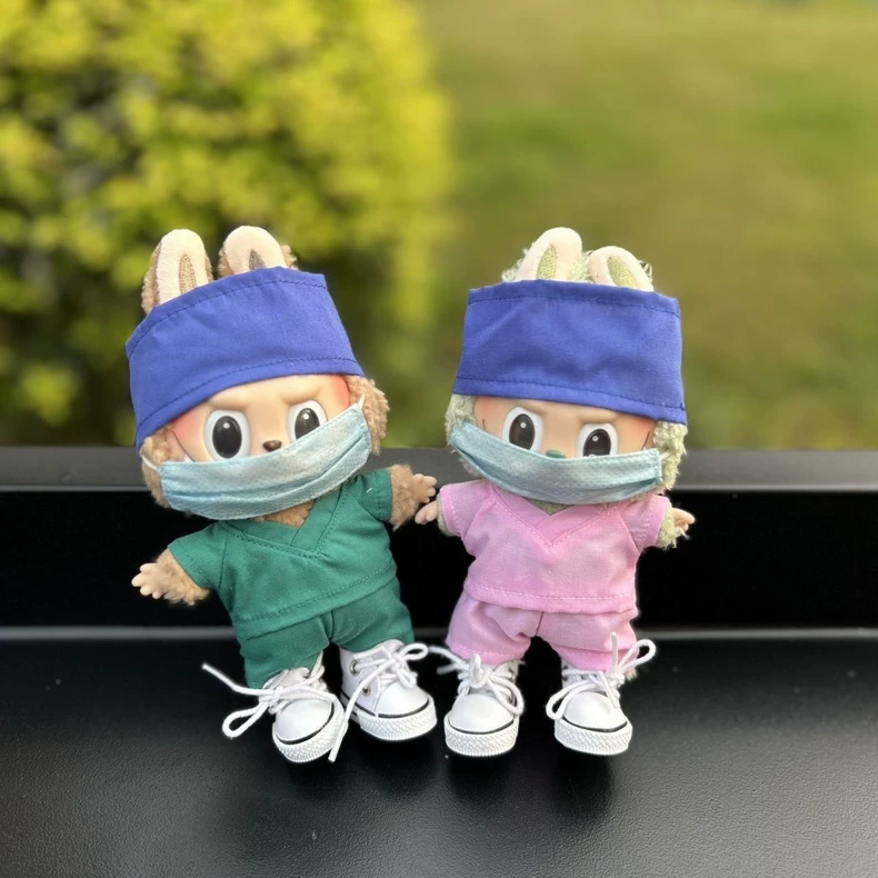Labubu Medical Outfits: Realistic Doctor & Nurse Uniforms for 17cm Dolls – Premium Quality & Detailed Design - Image 2