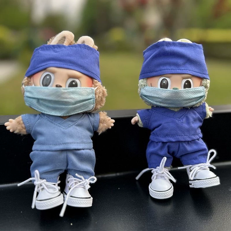 Labubu Medical Outfits: Realistic Doctor & Nurse Uniforms for 17cm Dolls – Premium Quality & Detailed Design - Image 3