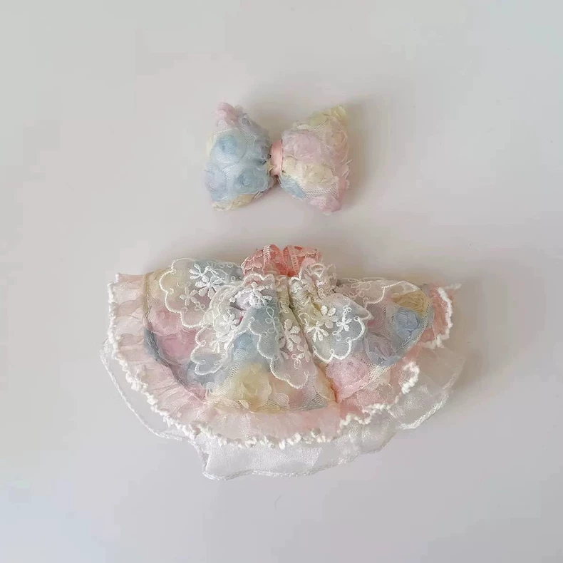 Whimsical Skullpanda Doll Outfit – Pastel Lace Magic for Collectors & Enthusiasts - Image 2