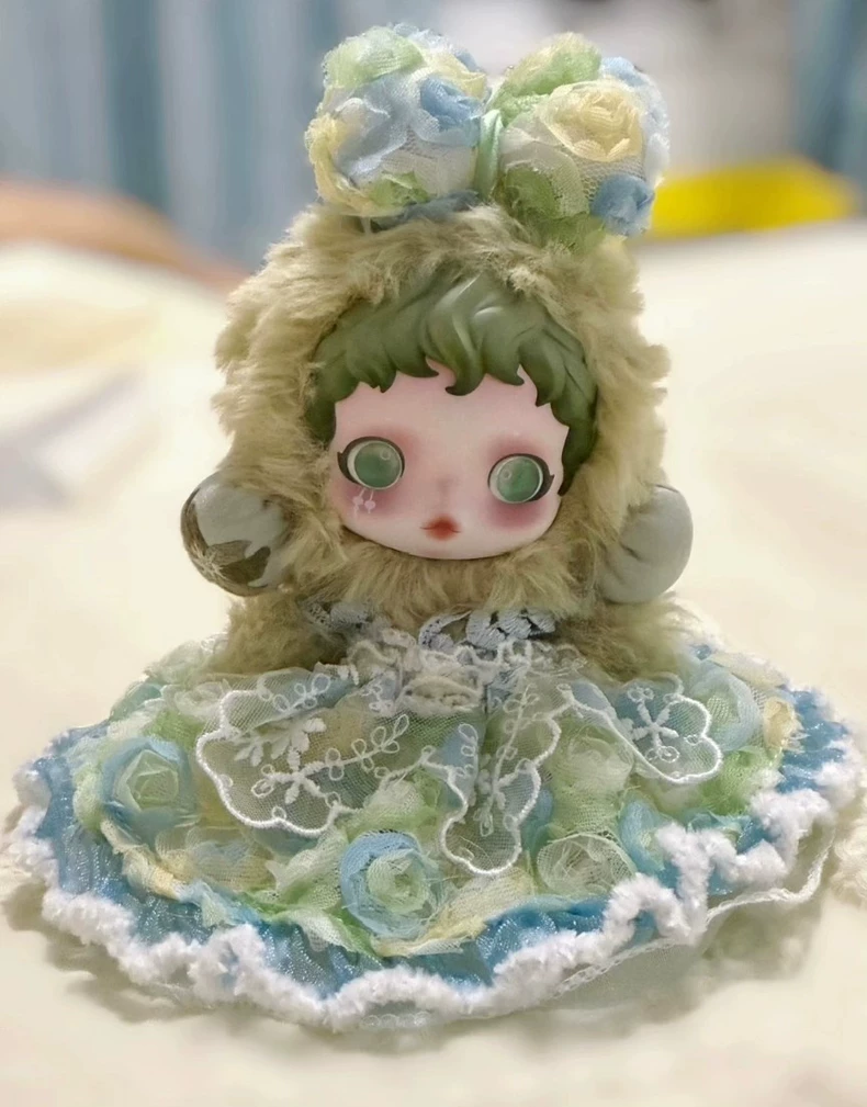 Whimsical Skullpanda Doll Outfit – Pastel Lace Magic for Collectors & Enthusiasts - Image 5