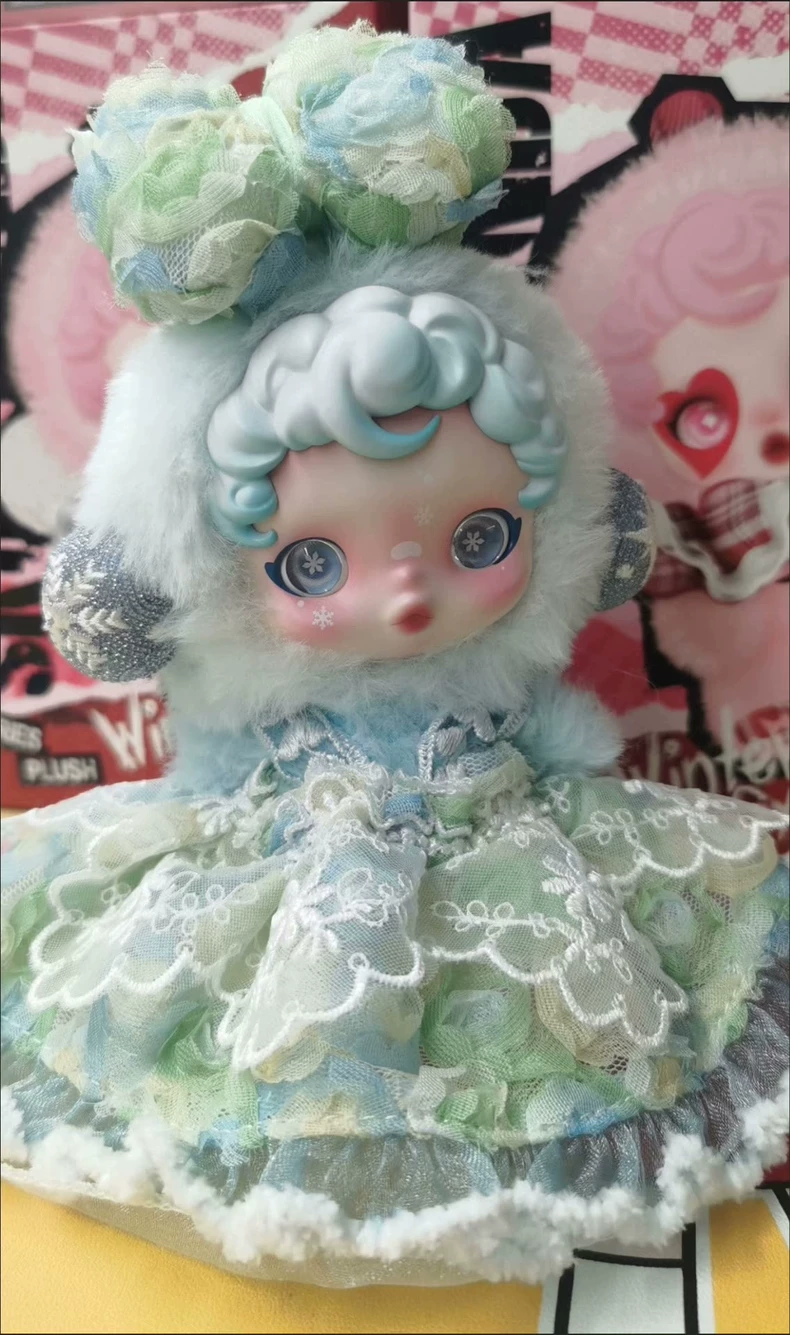 Whimsical Skullpanda Doll Outfit – Pastel Lace Magic for Collectors & Enthusiasts - Image 6