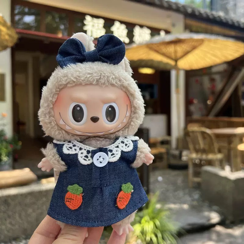 Adorable Carrot-Themed Labubu Doll Outfits – Handmade & Whimsical - Image 3