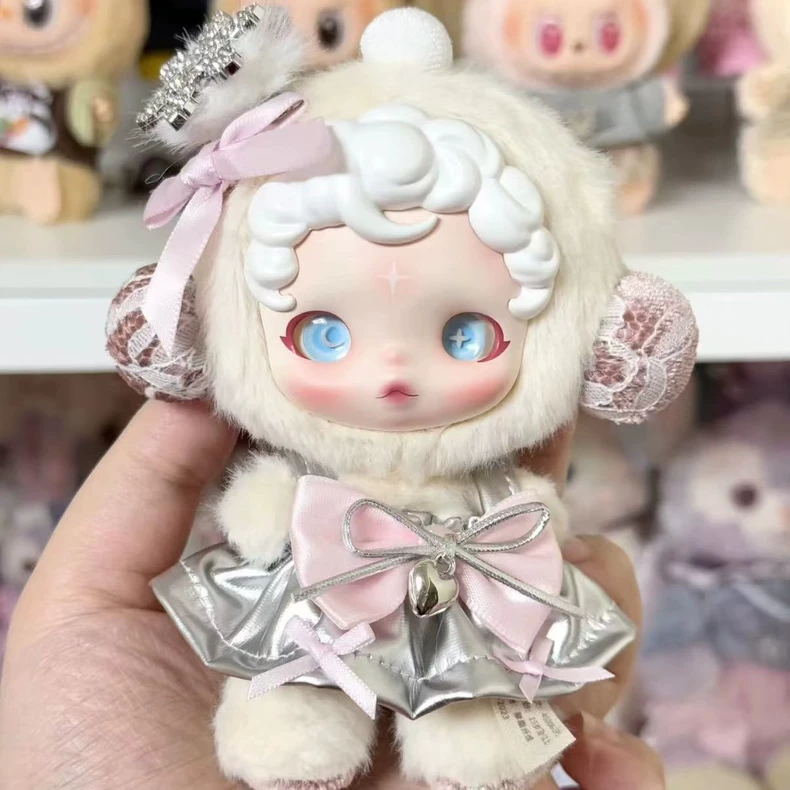 Enchanted Skullpanda Outfit: Plush Pastel Elegance with Metallic Accents for Collectors - Image 2