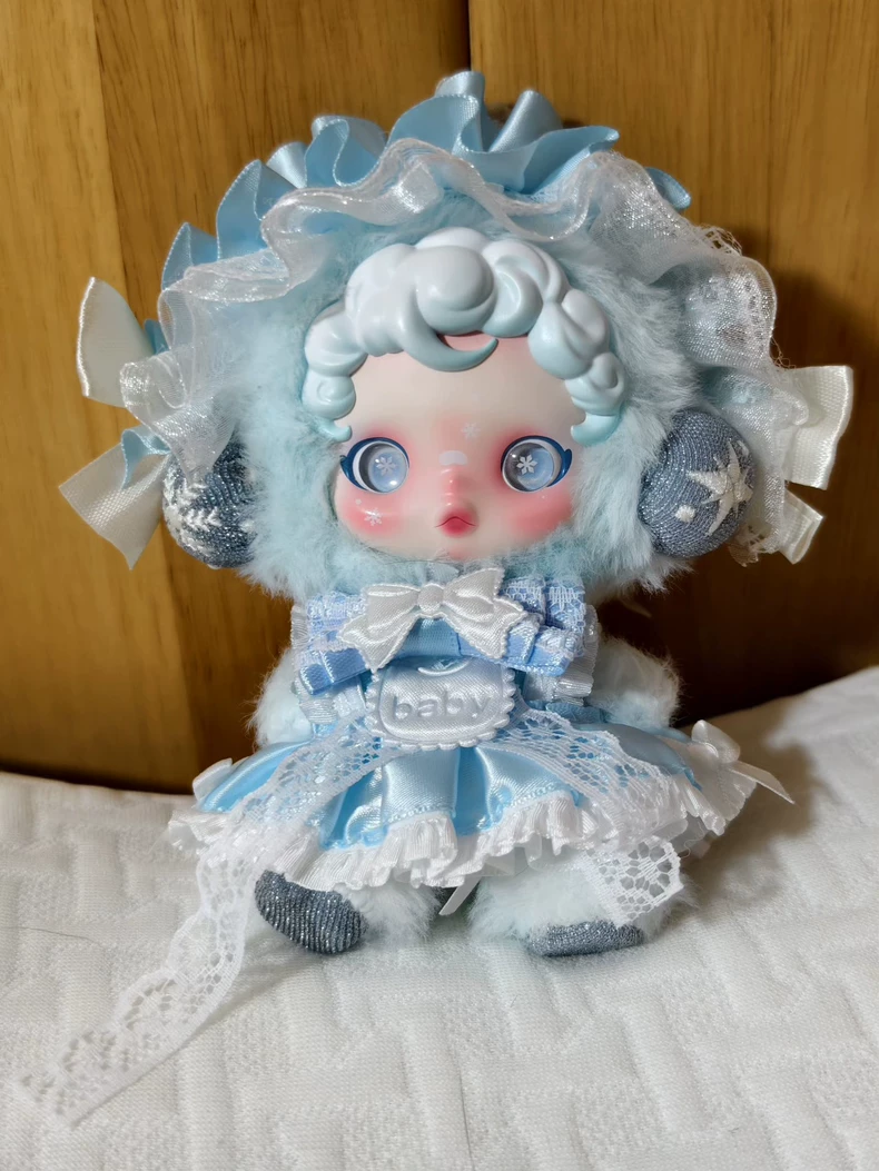 Enchanted Winter Lace Doll Outfit – Whimsical Pastel Skullpanda Fashion for Collectors - Image 2