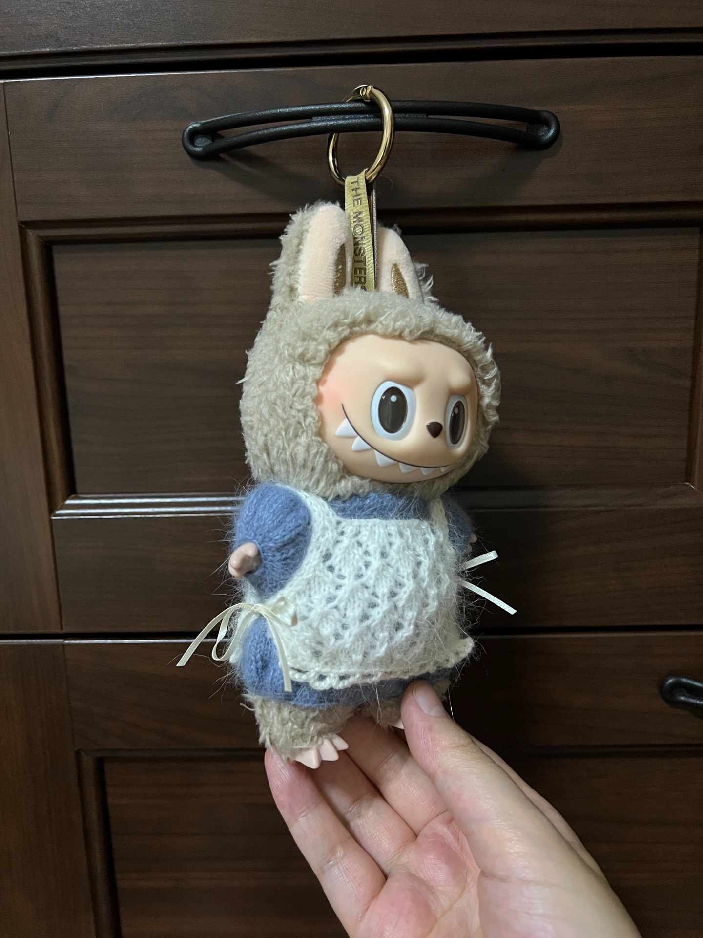 Adorable Labubu Doll Outfit – Plush Bunny Hat & Cozy Sweater Set - Image 2