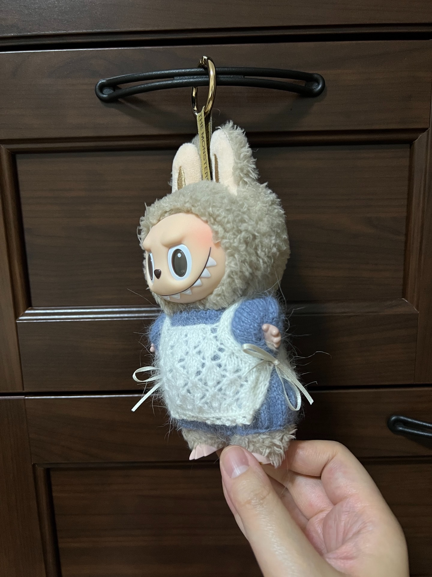 Adorable Labubu Doll Outfit – Plush Bunny Hat & Cozy Sweater Set - Image 3