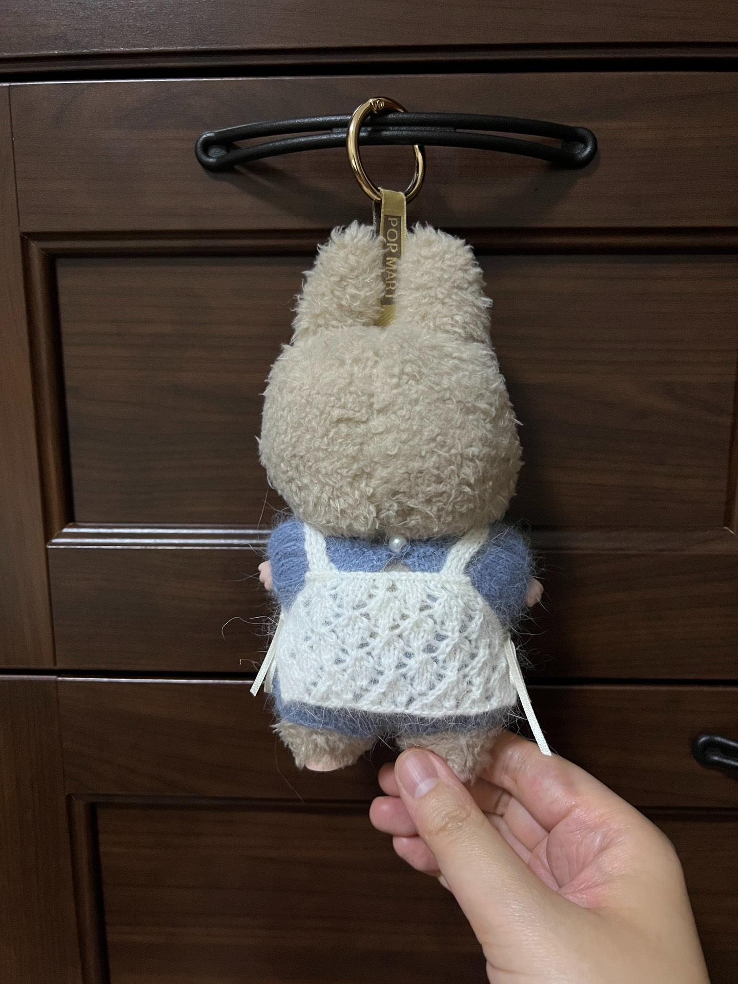 Adorable Labubu Doll Outfit – Plush Bunny Hat & Cozy Sweater Set - Image 4