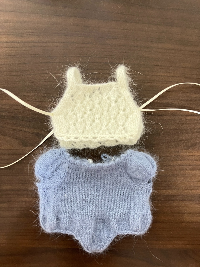 Adorable Labubu Doll Outfit – Plush Bunny Hat & Cozy Sweater Set - Image 5