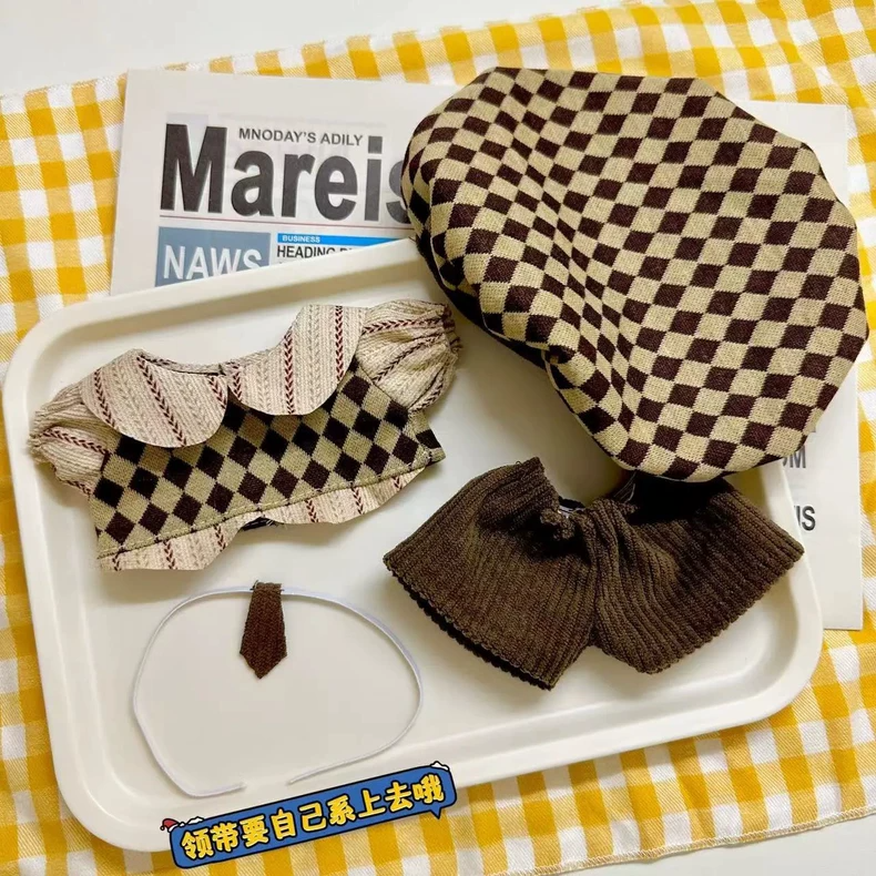 Charming Skullpanda Doll Outfit: Cozy Beret, Scarf & Dress for Collectors – Elegant & Durable Design - Image 3