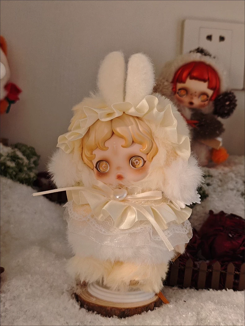 Charming Skullpanda Doll Outfit: Deluxe Headband & Skirt for Collectors - Image 2