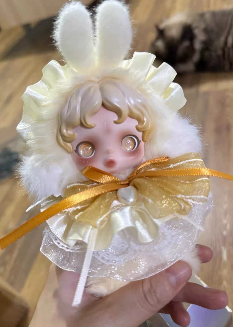 Charming Skullpanda Doll Outfit: Deluxe Headband & Skirt for Collectors - Image 3