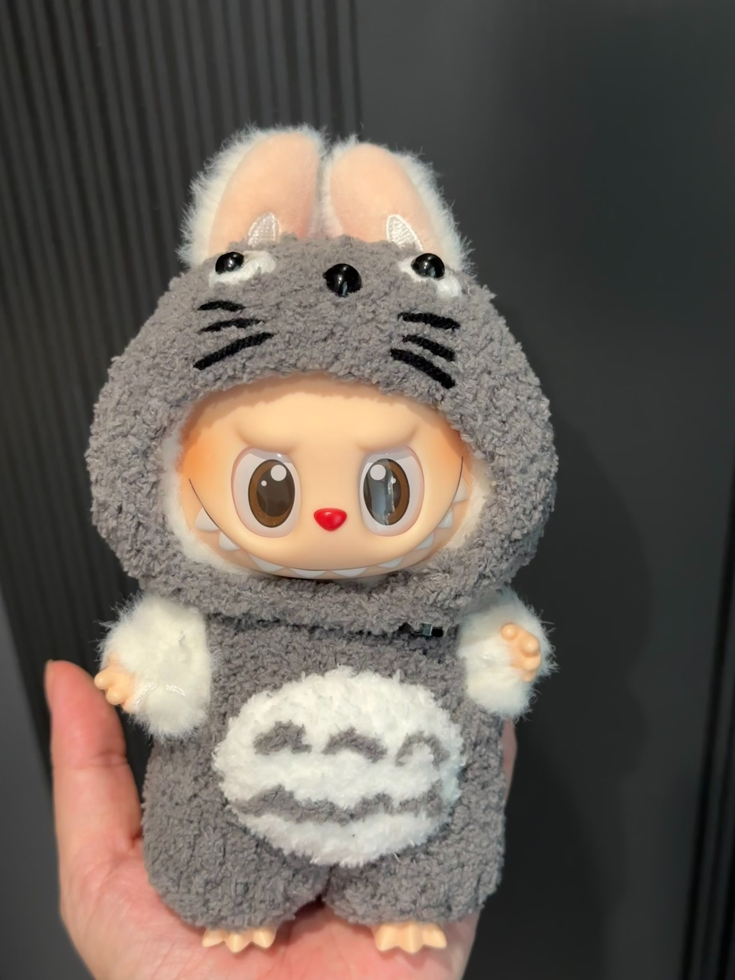 Adorable Labubu Doll in Plush Totoro Outfit – Collectible & Playful - Image 1