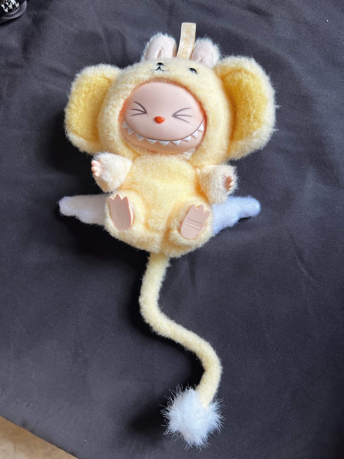 Cute & Soft Labubu Doll Outfit – Vibrant Yellow Plush Costume for Playful Styling - Image 3