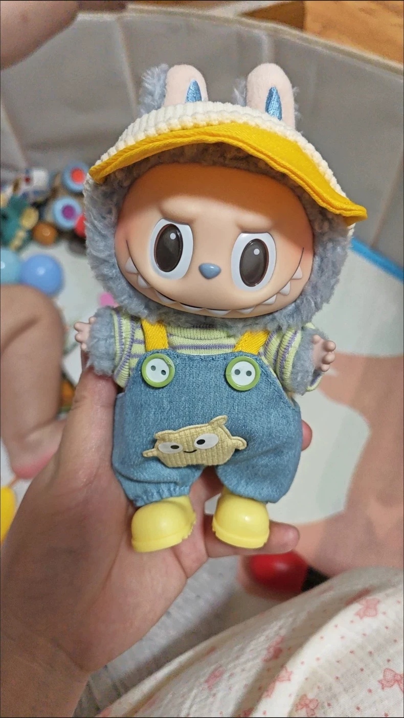 LABUBU Doll Outfit: Cozy Pink Hat, Snug Sweater & Mini Bag – Playful Elegance for Collectible Dolls - Image 2