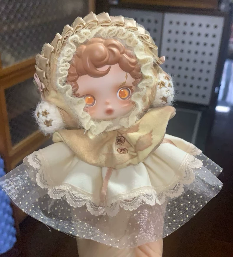 Elegant Skullpanda Doll Outfit – Deluxe Lace & Silk Ensemble for Collectors - Image 1