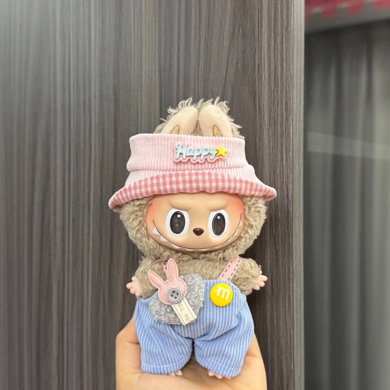 LABUBU Happy Camping Set: Cozy Doll Outfit with Adjustable Straps & Pastel Hues - Image 3