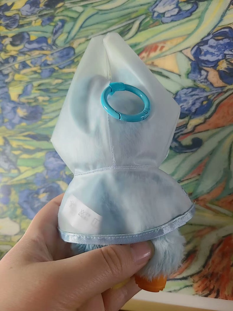 Charming LABUBU Rain-Themed Outfit: Stylish Transparent Raincoat & Colorful Boots for 17cm Dolls - Image 6